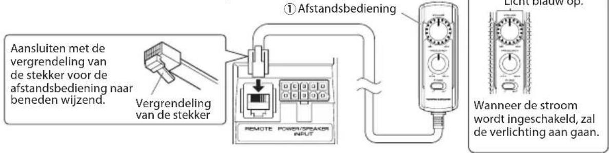 JVC CWDRA8 - ■ Aansluiten van de afstandsbediening - 1
