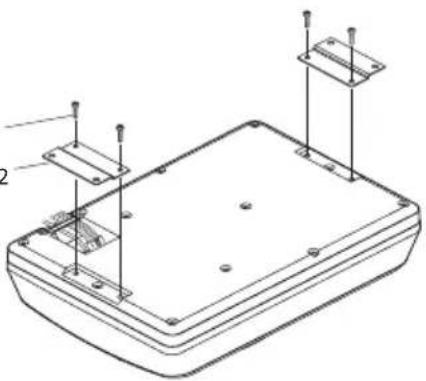 JVC CWDRA8 - ② Accrochez les supports A ④ à l'enceinte fermement à l'aide des vis à métaux ⑦. Faites attention de ne pas coincer les câbles raccordés entre le haut-parleur et les supports A ④. - 1