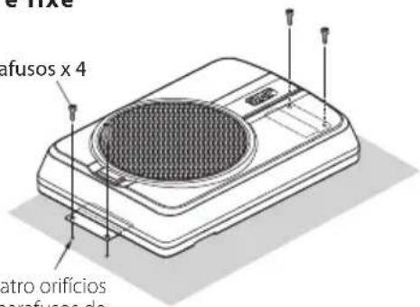 JVC CWDRA8 - ③ Perfure os orifícios guia para parafusos de ø 3,6 mm na secção da placa de metal do veículo e fixe a unidade do altifalante ao veículo utilizando os torneira parafusos ⑥. - 1