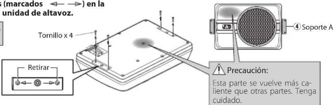 JVC CWDRA8 - ■ Fijación del altavoz de subgraves - 1