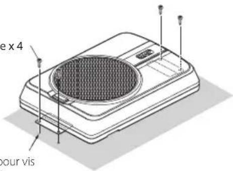 JVC CWDRA8 - ③ Percez des trous de 3,6 mm de diamètre dans le métal de la voiture et fixez le caisson au véhicule à l'aide de vis auto taraudeuses ⑥. - 1