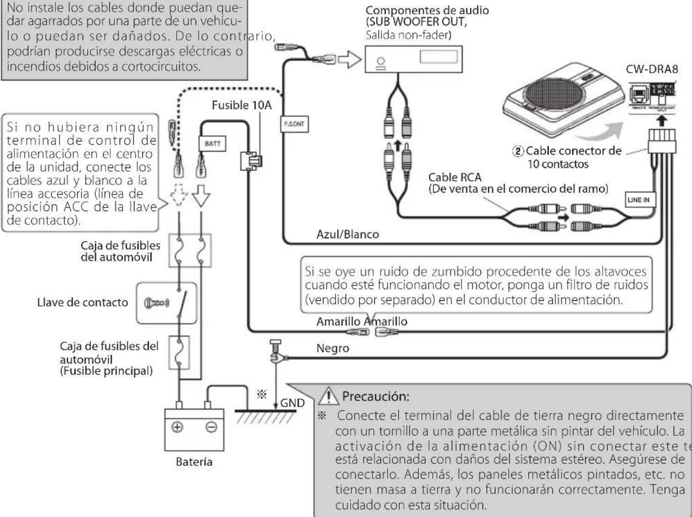 JVC CWDRA8 - Precaución: - 1