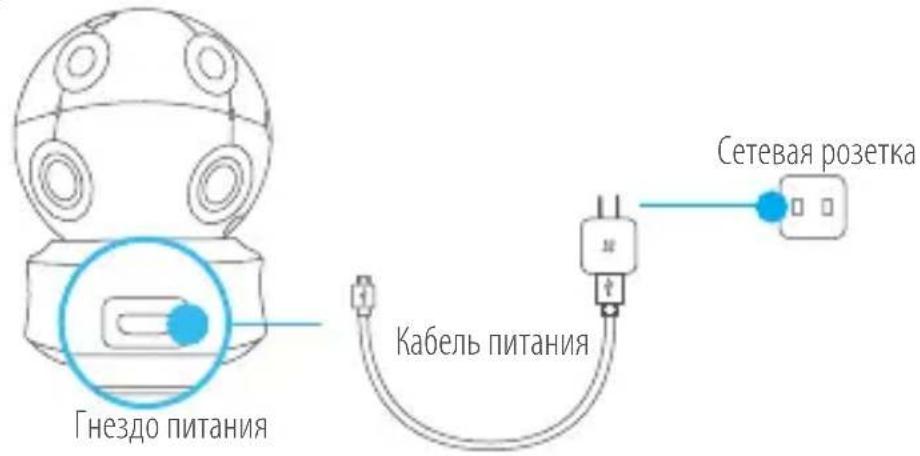 EZVIZ Ez360 Plus - Шаг 1 Подключение камеры - 1