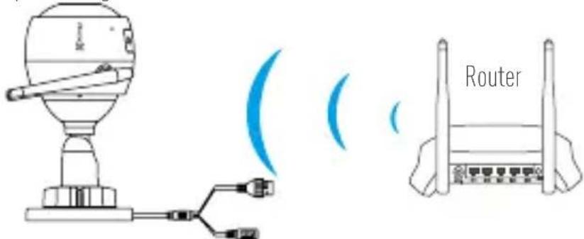 EZVIZ Husky Air - Scegliere la connessione di rete. - 1