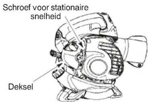 MCCULLOCH MAC GBV 345 - De stationaire loopsnelheid bijstellen - 1