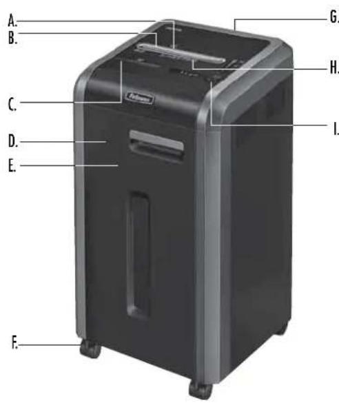 FELLOWES Powershred 225Mi - TUOTTEEN RAJOITETTU TAKUU - 1