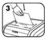 FELLOWES Powershred 225Mi - FUNZIONAMENTO BASE DEL DISTRUGGIDOCUMENTI - 3