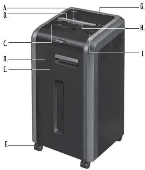 FELLOWES Powershred 225Mi - OMEZENA ZARUKA NA VYROBEK - 1