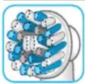 ORAL-B Smart 6 6200W - Oral-B CrossAction børstehoved/børstehode - 1