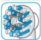 ORAL-B Smart 6 6200W - Die Oral-B CrossAction Aufsteckbürste - 1