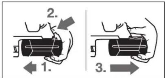 BOSCH GSB 18V28 Professional - Rimozione della batteria ricaricabile - 2