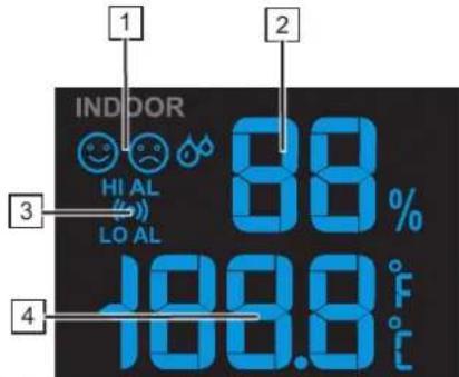 ALECTO WS5300 - Raumtemperatur und -luftfeuchtigkeit: - 1