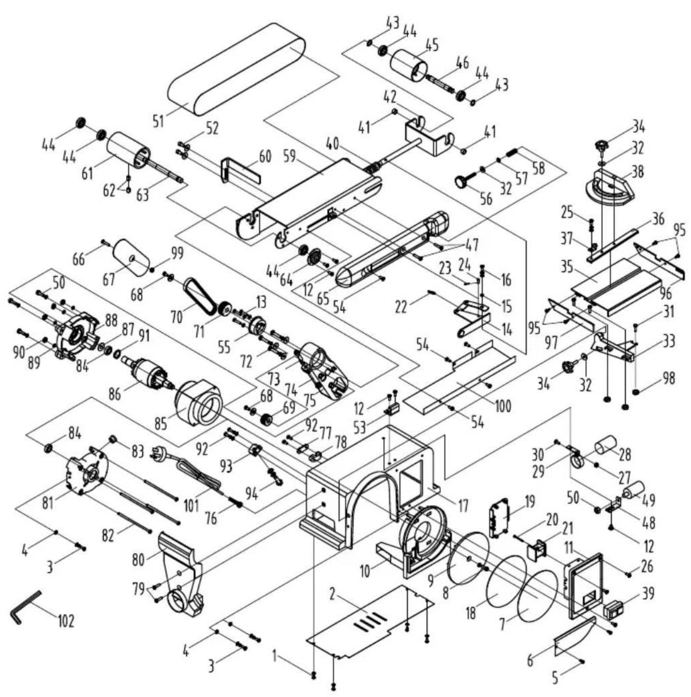 SCHEPPACH BTS800 - Ariza giderme - 2