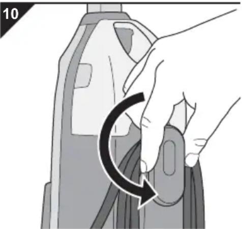 DIRT DEVIL Aqua Clean DD302 - Uncoiling the power cord quickly - 1