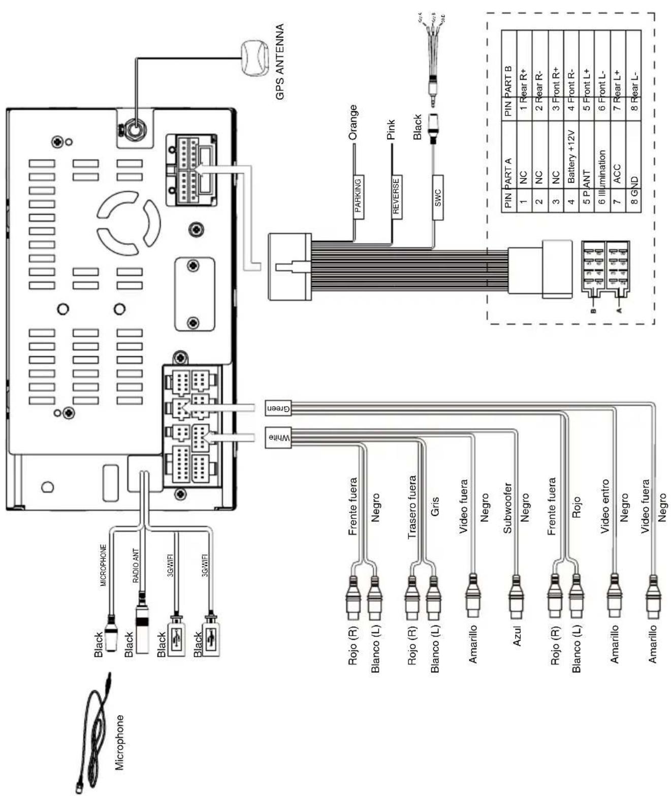 Rydeen DVA6 - Diagrama de cableado - 1