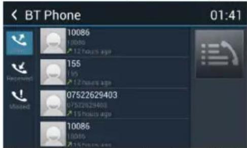 Rydeen DVA6 - Call History - 1