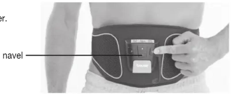 BEURER EM 37 - Where must the belt only be used: - 1