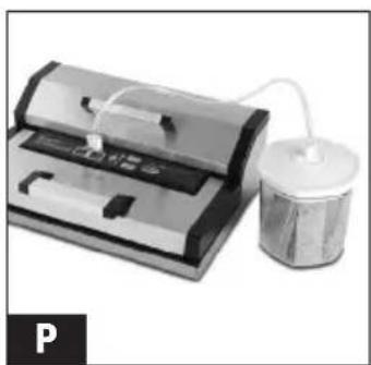 Solis Vac Professional 572 - Conditionnement sous vide de recipients SOLIS disposant d'un régateur sur le couvercle (voir figure M) - 4