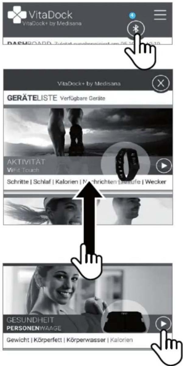 MEDISANA TargetScale 3 - Misurazione del peso e trasmissione dati tramite Bluetooth all'app VitaDock+ - 5