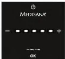 MEDISANA TargetScale 3 - B) Ställ in de personlga uppgifterna på vågen / Vägning med analysfunktion - 6