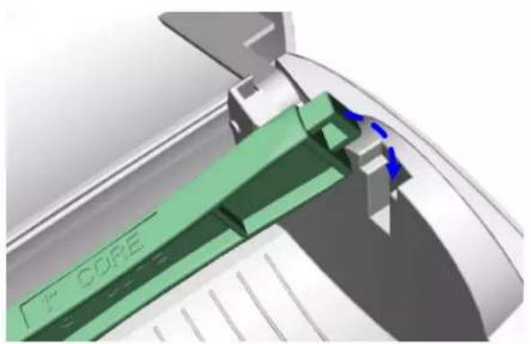 Panduit TDP43ME - 2-3. Instructions d'installation du mandrin du rouleau d'étiquettes - 2