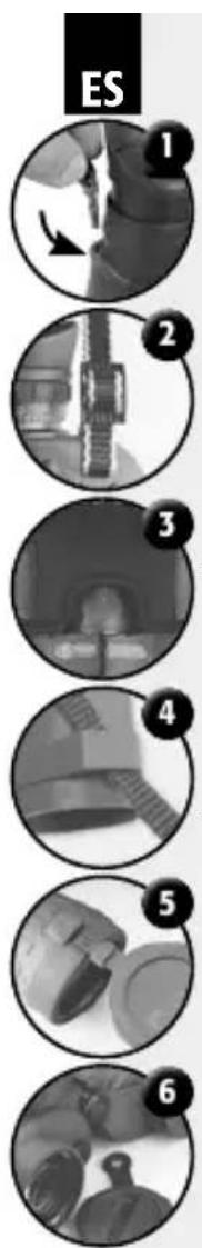 Steiner SkyHawk 4.0 8x32 - Fijación de las tapas protectoras de los objetivos: - 1