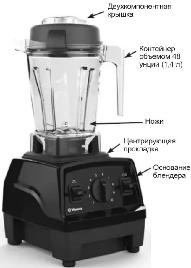 Vitamix Explorian E310 - Рекомендации по предотвращению перегрузки блендера: - 1