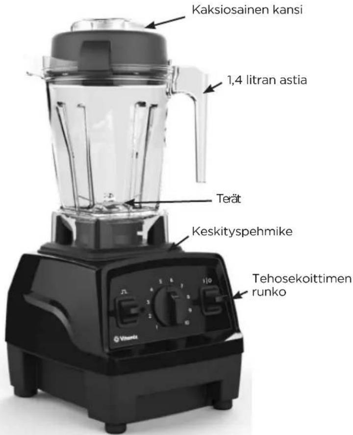 Vitamix Explorian E310 - Vinkkejä tehosekoittimen ylikuormittumisen estämiseksi: - 1
