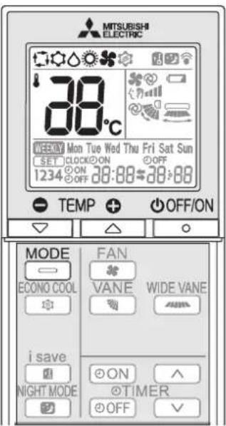 MITSUBISHI MSZAP25VGE1 - SELECTION DES MODES DE FONCTIONNEMENT - 1