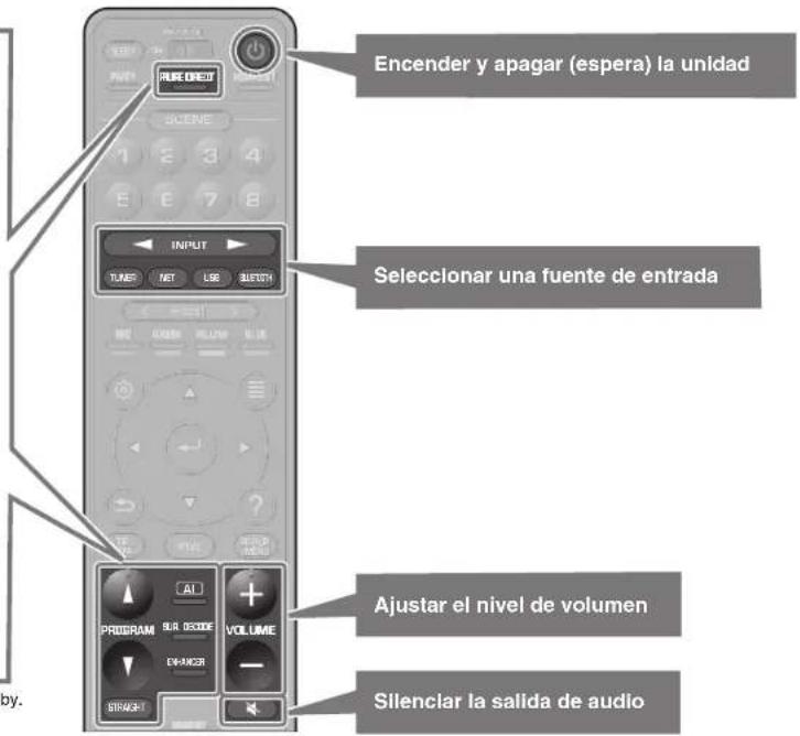 YAMAHA RXA2080 - Funciones de reproduccionas - 1