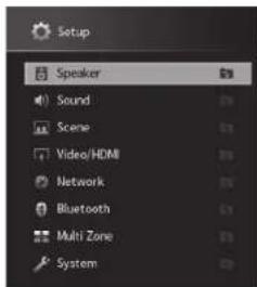 YAMAHA RXA2080 - Appuyez sur SETUP. - 1