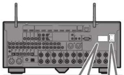 YAMAHA RXA2080 - Conecte o cabo de alimentacao a uma tomada eltrica de CA. - 1