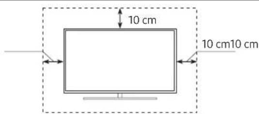 SAMSUNG QE55Q85RAT - Ventilation adaptée de votre téléviseur - 1