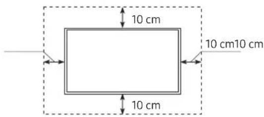 SAMSUNG QE55Q85RAT - Sorg for correkt ventilation til dit tv - 2