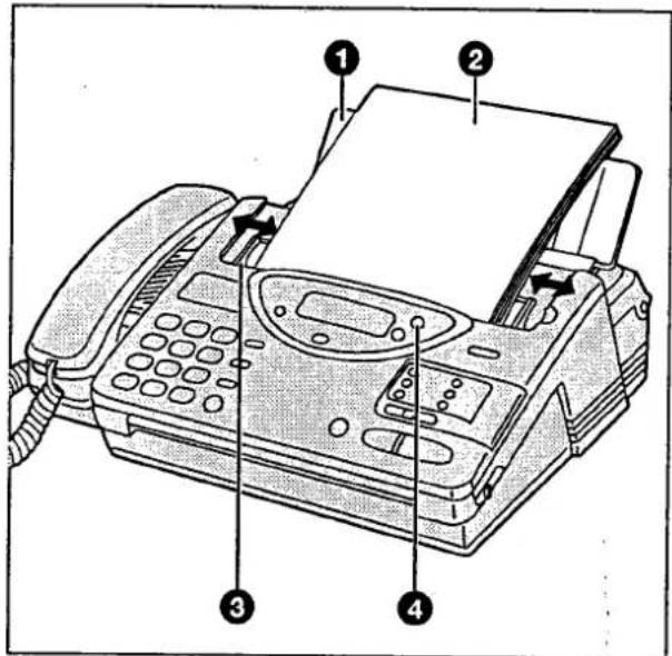 PANASONIC KXF2510 - Chargement des documents - 1