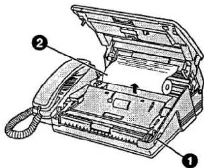 PANASONIC KXF2510 - Suppression d'un bourrage de papier thermique - 1