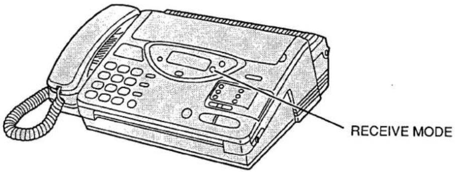 PANASONIC KXF2510 - Sélection du mode de réception - 1