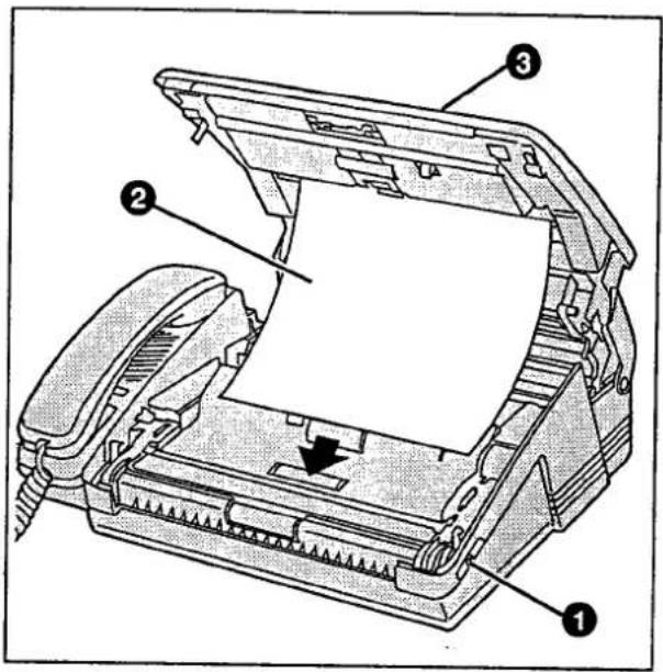 PANASONIC KXF2510 - Suppression d'un bourrage de documents - 1