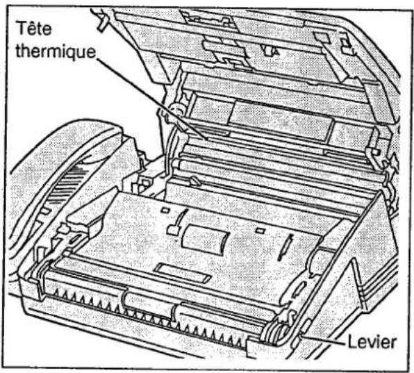 PANASONIC KXF2510 - Nettoyage de la tete thermique. - 1