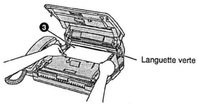 PANASONIC KXF2510 - Installation du rouleau de papier thermique - 2