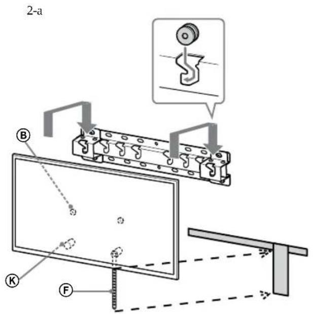 SONY KD65XG8096 - Paigaldage teler alusele voi aluse adapterile. - 2