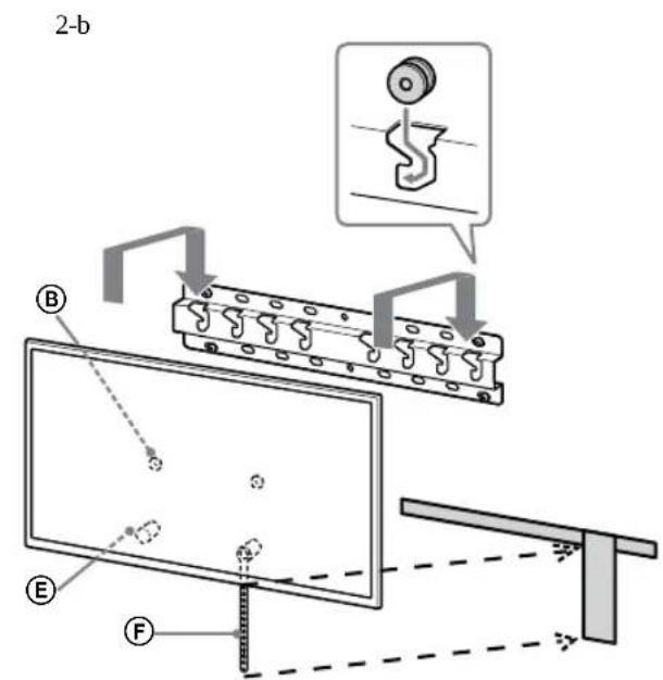SONY KD65XG8096 - Paigaldage teler alusele voi aluse adapterile. - 6