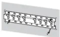 SONY KD65XG8096 - Bevestig de wandmontagesteun stevig aan de muur volgens de instructies in deze gebruiksaanwijzing. - 1