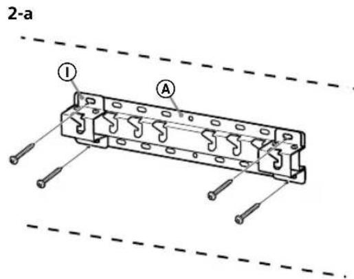 SONY KD65XG8096 - Instalarea bazei pe perete - 1