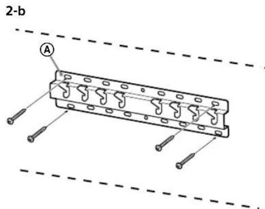 SONY KD65XG8096 - Instalarea bazei pe perete - 2