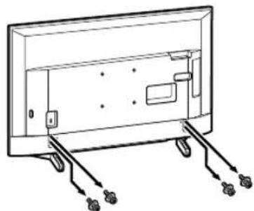 SONY KD65XG8096 - Separe o Suporte de Fixação para Mesas do televisor. - 1