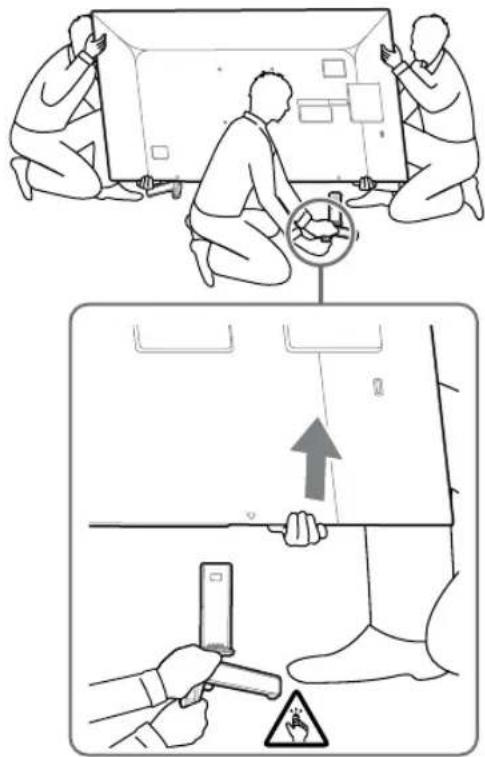 SONY KD65XG8096 - Detach the Table-Top Stand from the TV. - 1