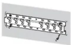 SONY KD65XG8096 - Sorg for at montere beslaget til vægmontering sikkert på经验和 ved at følge instruktionerne i denen brugervejledning. - 1