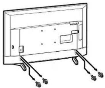 SONY KD65XG8096 - Rimuovere il supporto da ravolo dal teilevisore. - 1