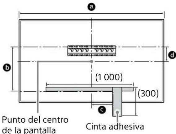SONY KD65XG8096 - Marque la ubicacion de la instalacion en la pared. - 1
